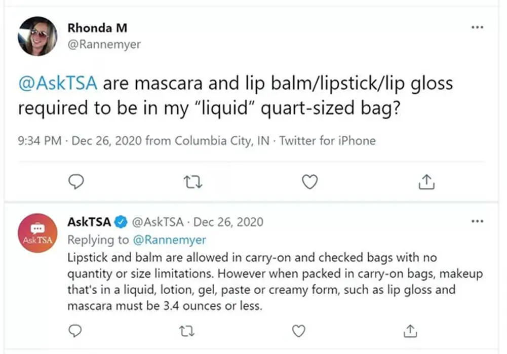 Lipsticks TSA