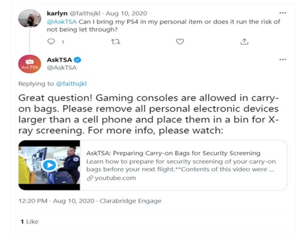 Can I bring my ps4 in my carry-on luggage on a plane